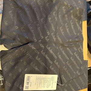 Lululemon wordmark align HR black Leggings size 8